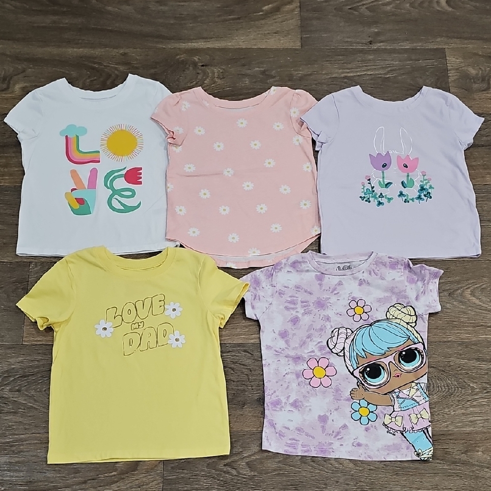 Girls Bundle Of Tees Size 4T